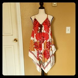 Handkerchief blouse with FREE BRACELET